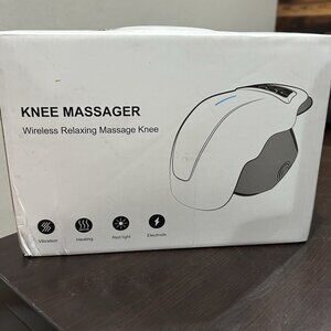 Wireless Portable Knee Relax Massager Heated Vibration Sports Injury Rehab